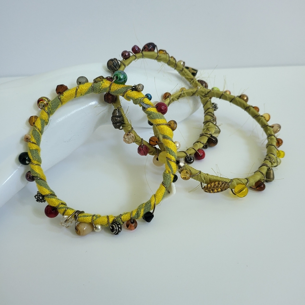 Handcrafted Stack Bracelet Set - Picture 9 of 10